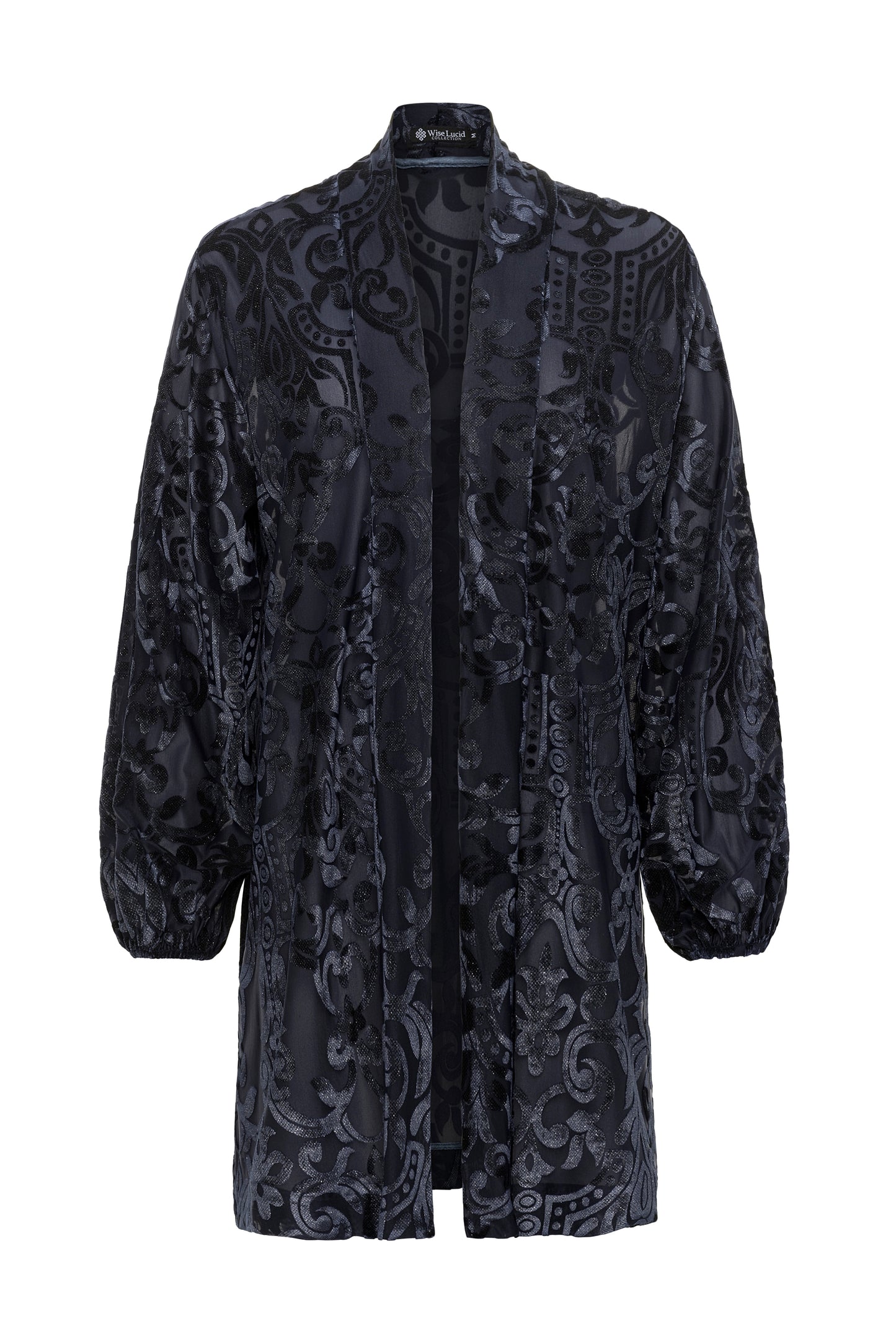 Velvet Cardigan with Pockets and Accents – Designed for Courage and Curiosity