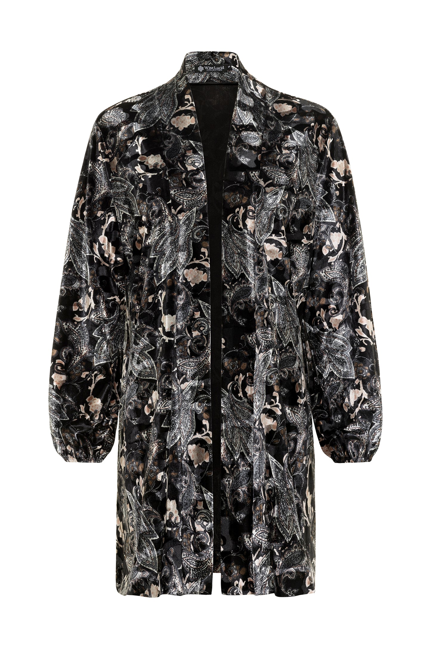 Pasley patterned coat on a white background