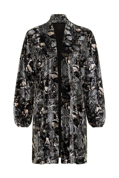 Pasley patterned coat on a white background