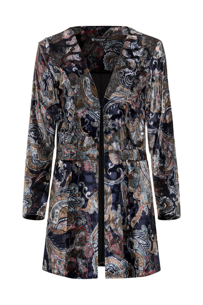 Patterned coat on a white background