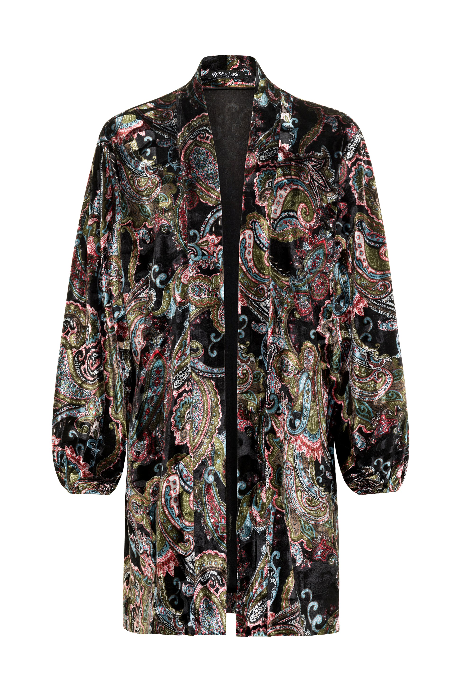 Pasley patterned coat on a white background