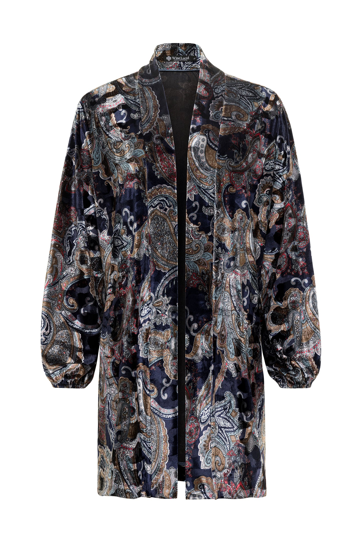 Velvet Cardigan with Pockets and Accents – Designed for Courage and Curiosity