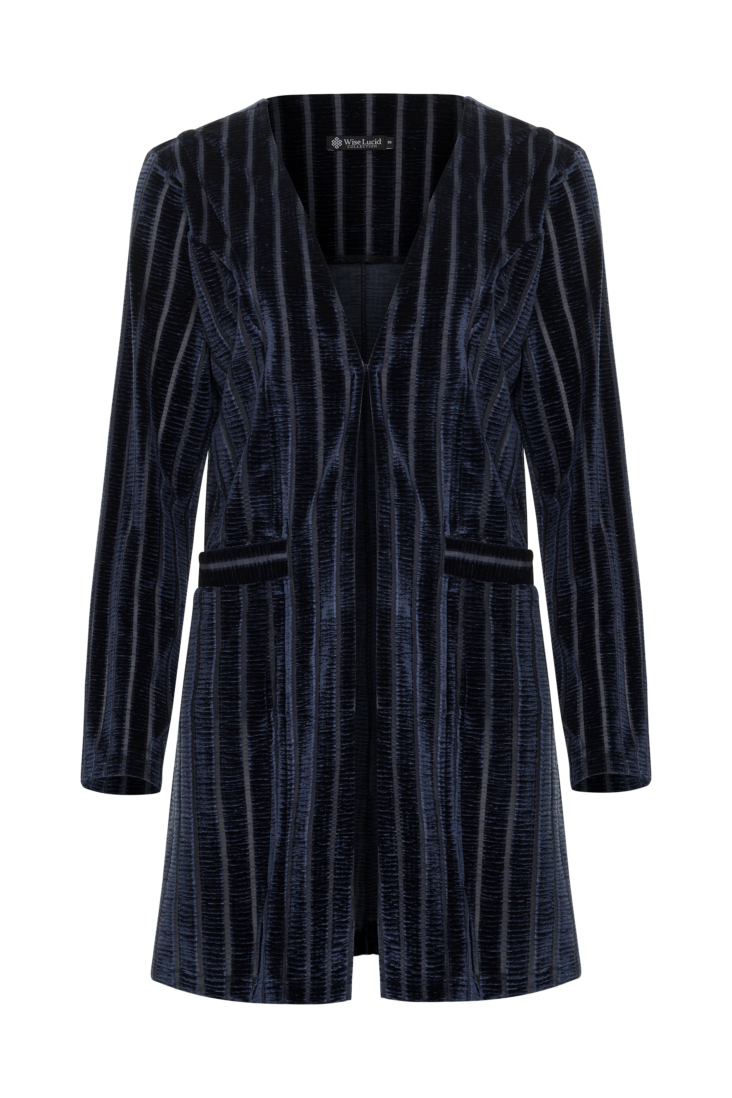 Long velvet cardigan best sale